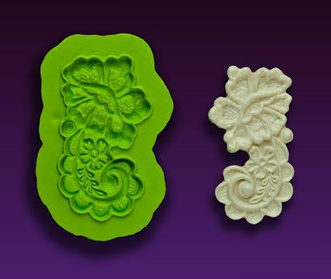 Marvelous Moulds Earlene Enhanced Lace Mould - Rose Earlene