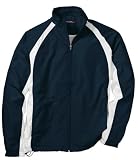 Sport-Tek - Mens 5-in-1 Performance Full-Zip Warm-Up Jacket. J712 - Navy / White - Medium
