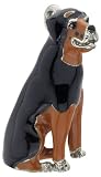 Rottweiler Dog Enameled Keychain - 5 Charms