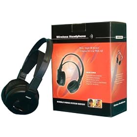 Wireless IR Headphones for your car DVD player or anything you have