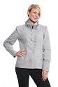 VERO MODA KURZE JACKE GRAU MIT RÜSCHE AUS BAUMWOLLE