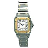 Cartier Santos Two-Tone 18kt Yellow Gold and Steel Ladies Watch W20012C4