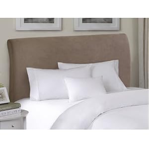 EE Roll Back Top Headboard With Slipcover - Neutral - King