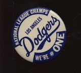 Vintage LA Dodgers NL Champions Were #1 Pin EX+ - MLB Pins And Pendants