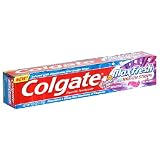 Colgate Max Fresh Fluoride Toothpaste, With Mini Breath Strips, Whitening, Kiss Me Mint, 6 oz (170 g) (Pack of 6)