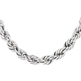 Karat Platinum 3.2mm Diamond-Cut Rope Chain Necklace, 20