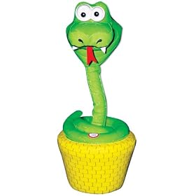 Movin and Groovin Green Snake Speaker In Disp Box by Earthwood Toys