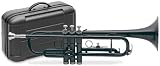 Stagg B Flat Trumpet with ABS Hard case - Black - B001E3P3MW