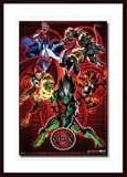 Chaotic by unknown 22.00X34.00 Framed with Black Wood Frame