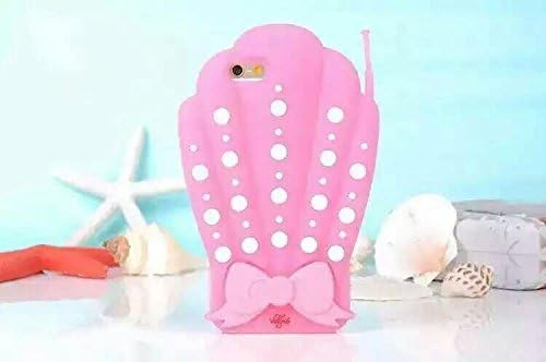 iPhone 6 Case, 3D Cute Cartoon Conch Soft Silicone Gel Full Cover Case For Apple iPhone 6/6s 4.7inch (rose)