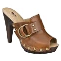 Women's Mossimo&reg; Velva Peep-Toe Clog Shoes - Caramel