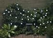 Solar Crystal Balls Light Strings 30 Ct With White Led's And Nimh Battery
