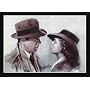 Casablanca (Drawn Bogart & Bergman) Movie Poster Print - 16" X 20"