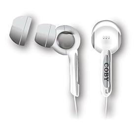 COBY CVE91 EARPH FOR IPOD VOL. S.BASS, Headsets and Microphones, Electronics and... by