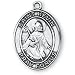 Jewelry : Sterling Silver St Kevin Medal and 24-inch Chain