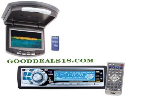 Buy 7.2 OVERHEAD DVD PLAYER + IN DASH DVD W' USB INPUT by Pyle now!