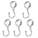 uxcell ワードローブハンガー　フック　バスルーム　22mm径　チューブロッド　ハンドバッグ　5個