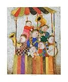 Kiosque a Musique - Artist: G Boulanger - Art Print Poster Size: 27.50 by 32.00 inches