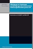 Offenlegung von Verg�tungen und Beteiligungen bei schweizerischen Publikumsgesellschaften gem�� OR