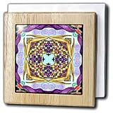 Cindy Thorrington Haggerty Kaleido Mandela - Basket Of Indian Corn - Tile Napkin Holders