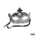 Silver Shimmer Venetian Masquerade Mask ~ Mardi Gras Masks