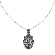 Handmade Amethyst & Blue Topaz Pendant Necklace With Sterling Silver