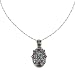 EXP Handmade Amethyst & Blue Topaz Pendant Necklace With Sterling Silver