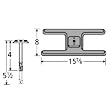 H-Shaped Single Cast Iron Burner Straight Venturi
