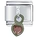 Jewelry : Heart Italian Charms Bracelet Link