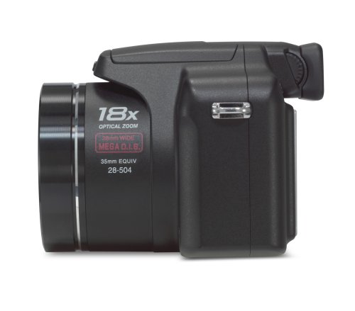 Panasonic Lumix DMC-FZ18K 8.1MP Digital Camera with 18x Wide Angle MEGA Optical Image Stabilized Zoom (Black)