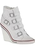 ASH Women's Thelma Wedge Sneaker in White Canvas