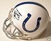 Marvin Harrison Autographed/Hand Signed Indianapolis Colts Riddell Mini Helmet