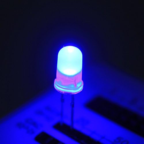 1000pcs F5 5mm Blue Diffused LED Emitting Diode Light Lamps 100000 Hours Life