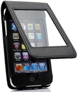 Amazon.com : Premium See - Through Black Leather Folio ...