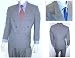 Vintage Double Breasted Authentic BURBERRY Gray Men's 42R Suit Pants 34 x 29