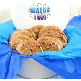One Dozen Gourmet Cookies in Mazel Tov! Gift Tin by Gifts-to-Impress