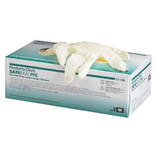 KIM57110 - Latex Examination Gloves, Powder Free, X Small, 100/BX