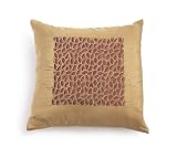 DKNY Autumn Woods Lace Leaf Decorative Pillow, Peat