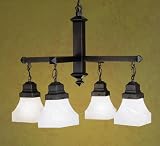 26W Country Bungalow 4 Lt Chandelier