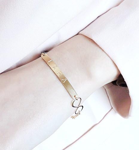 Personalized Name Bar With Infinity Bracelet, Dainty Bracelet, Bridesmaid Bracelet