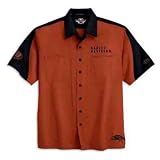Harley-Davidson� Mens Short Sleeve Colorblock Garage Shirt-LIMITED EDIITON. Blue Shadow... by Harley-Davidson�
