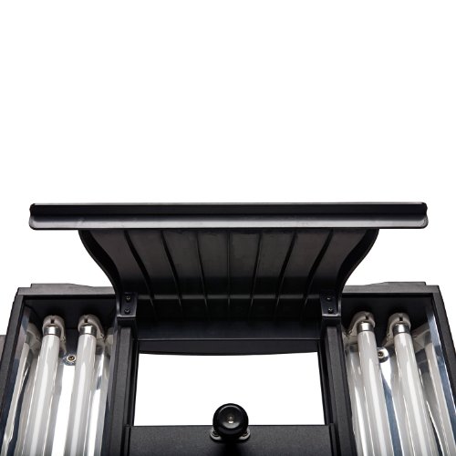 Aquatic Life 2-150-Watt Light R7S HID 4-T5 HO 4-Lunar LED Aquarium Light, 36-Inch, Matte Black Finish Aquatic Life 2-150-Watt Light R7S HID 4-T5 HO 4-Lunar LED Aquarium Light, 36-Inch, Matte Black Finish
