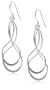 Sterling Silver Abstract Figure-8 Drop Earrings