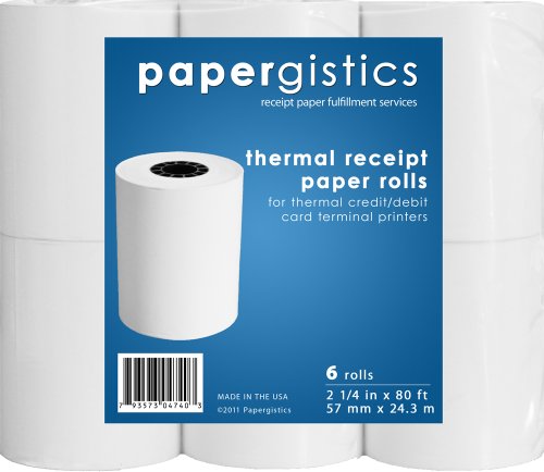 6-rolls of 2.25 X 80 Thermal Receipt Paper