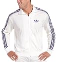 adidas Men's Firebird Track Top,White,X-Large