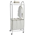Whitney Design 7024 Rolling Laundry Center with 3 Canvas Bags