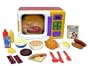 Just Like Home:  Microwave Oven with Electronic Timer, Lights, Sounds, Spinning Plates and 20 Accessories