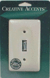 Jackson-Deerfield Mfg. 982CW White Porcelain Wall Plate