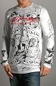 Ed Hardy Lover Life Allover LS T-Shirt (A9DCFAQH)