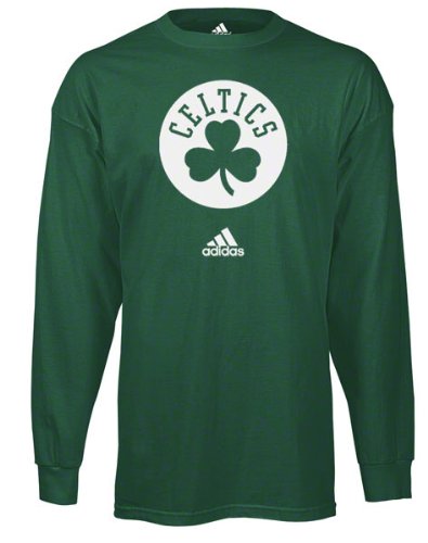 Boston Celtics adidas Green Primary Logo (Cloverleaf) Long Sleeve T-Shirt